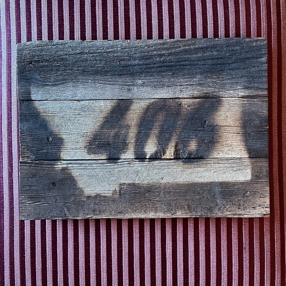 NEW, reclaimed Montana barn wood wall art (406) plaque